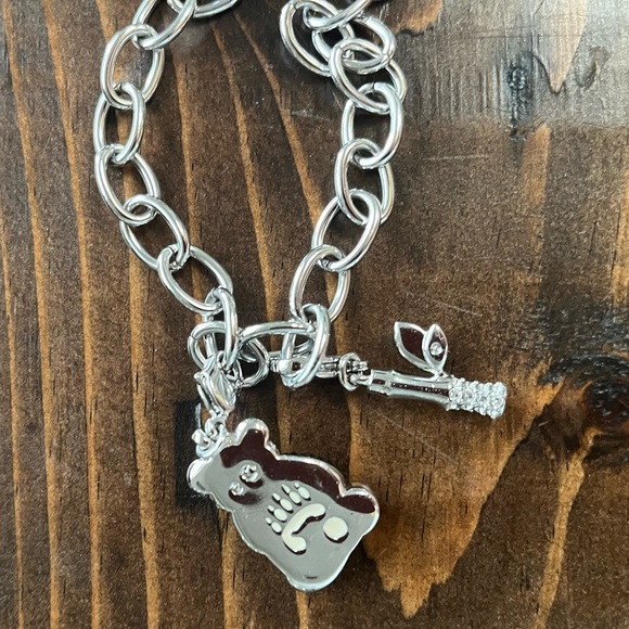 EUC Swarovski limited edition Panda and Bamboo charm bracelet. - Picture 5 of 12
